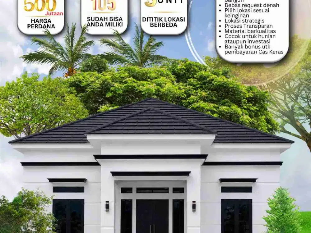 RUMAH SIAP BANGUN DGN DENAH FLEKSIBEL BANJARBARU KALSEL