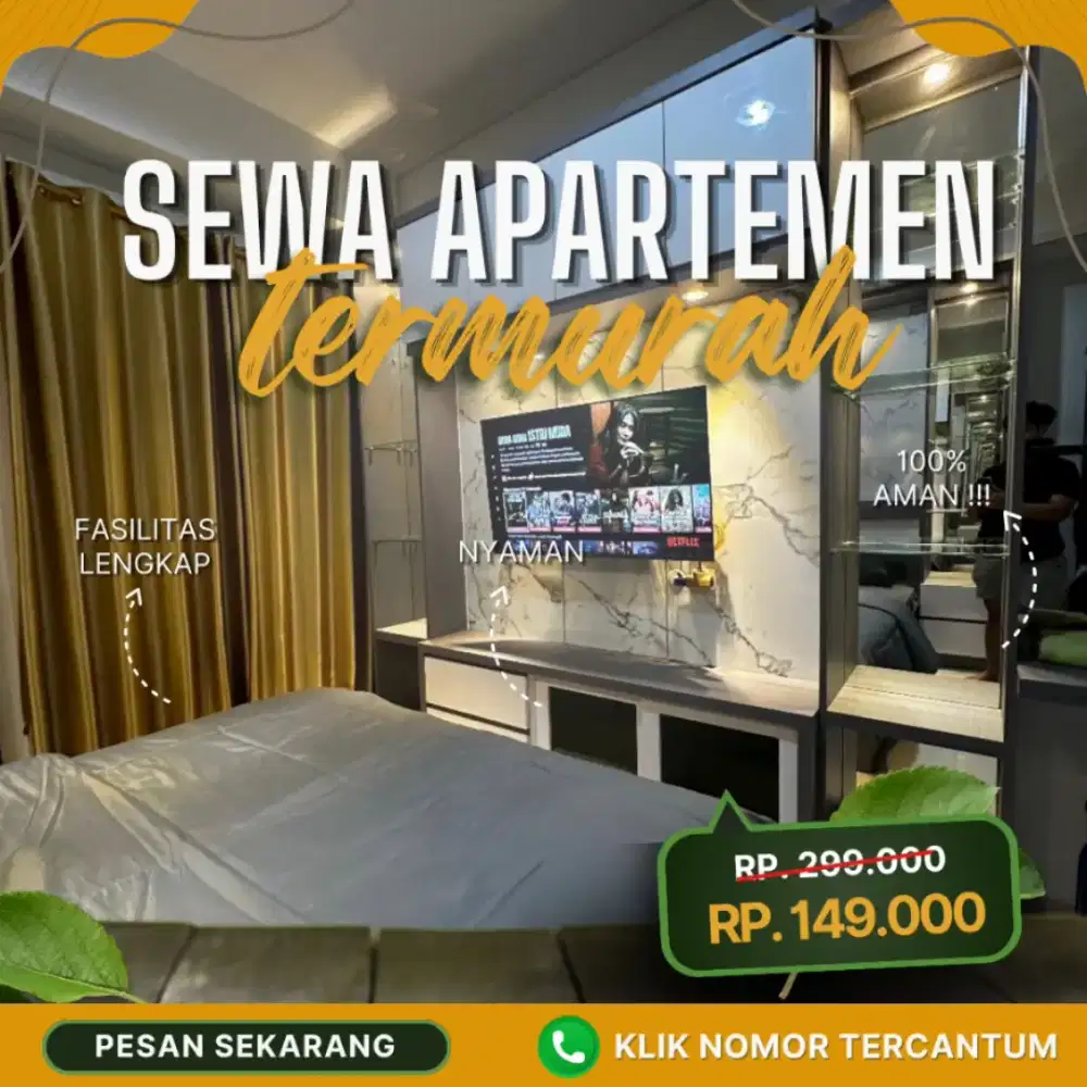 SEWA APARTEMEN HARIAN/TRANSIT GREEN PRAMUKA JAKARTA PUSAT TERMURAH