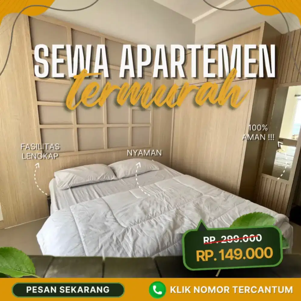 SEWA APARTEMEN KALIBATA CITY JAKARTA SELATAN HARIAN/TRANSIT TERMURAH