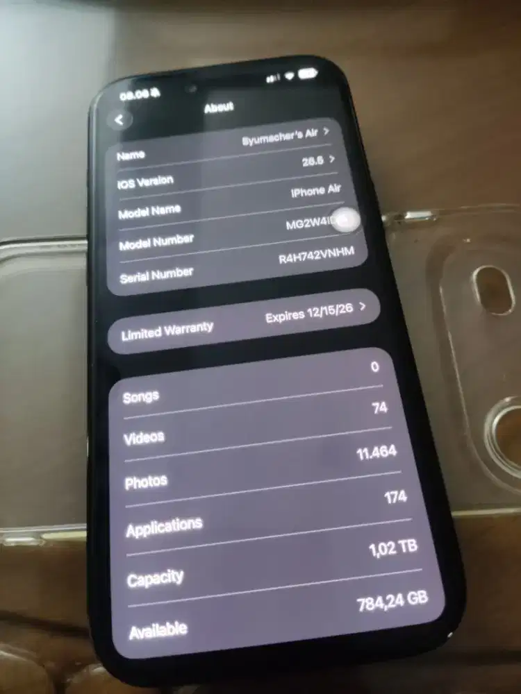 Iphone air 1TB 1024GB resmi Digimap/Ibox fullset ori
