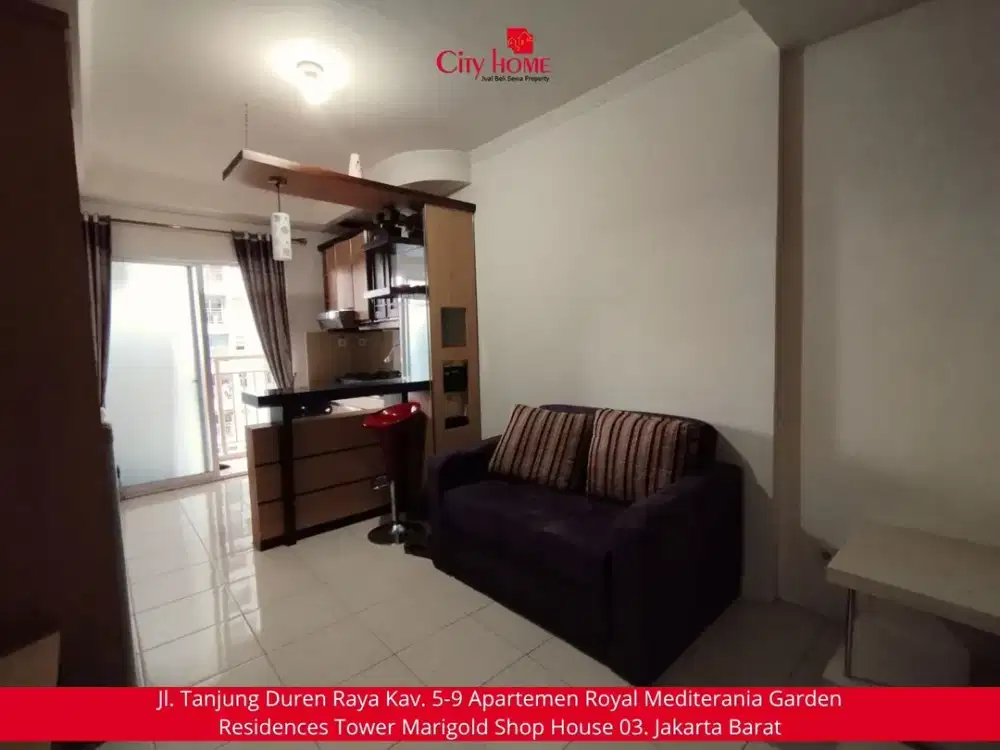 Sewa Apartemen 2 BR Furnished di Mediterania Garden Residences 2 Tanjung Duren Jakarta Barat