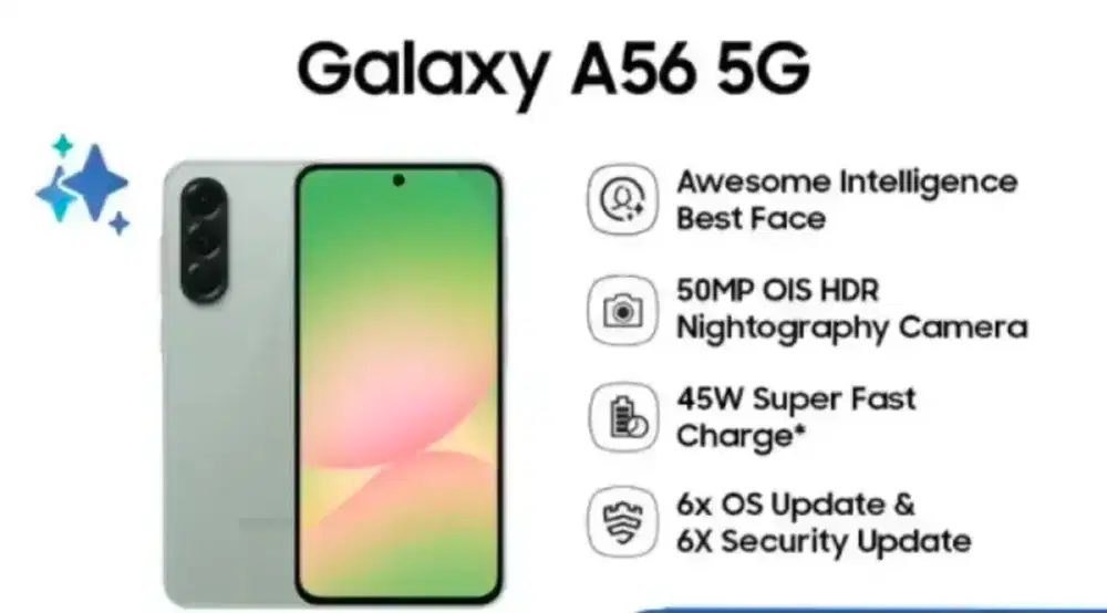 Samsung a56 5g 2nd rasa baru 256gb