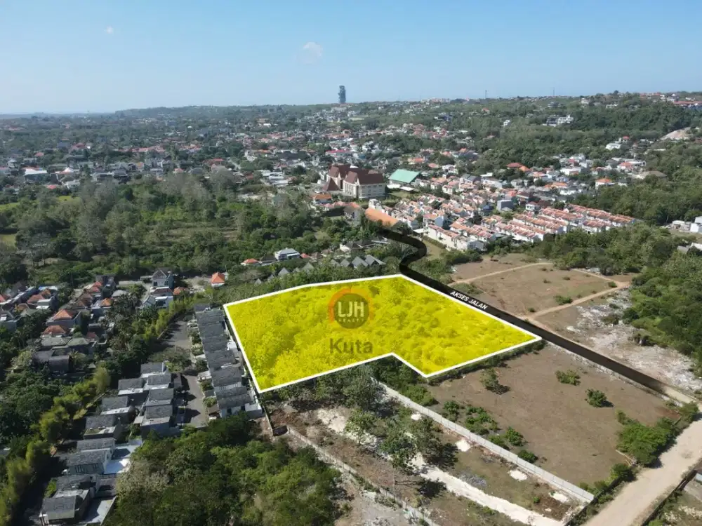 Tanah 1,05 Hektar Nempel Damara Village, Seberang Gading Kencana, Puri Gading - Jimbaran