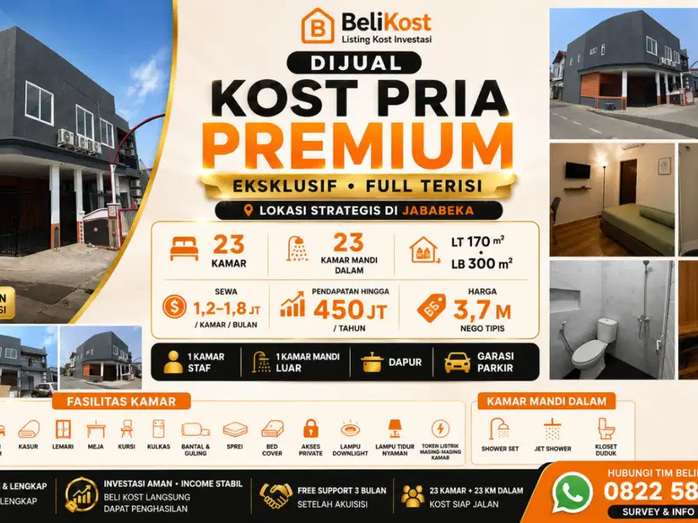 DIJUAL BISNIS KOSAN DI JABABEKA