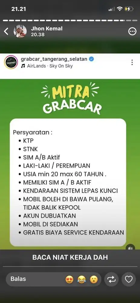 PENDAFTARAN LOKER DRIVER
