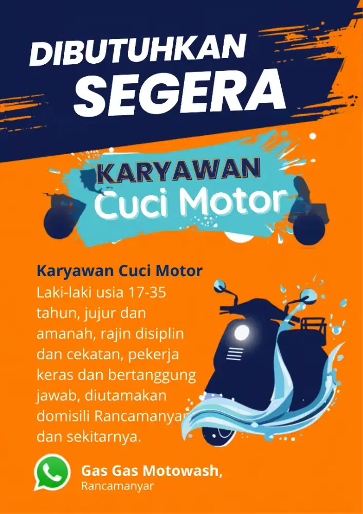 Di cari Kang Cuci Motor