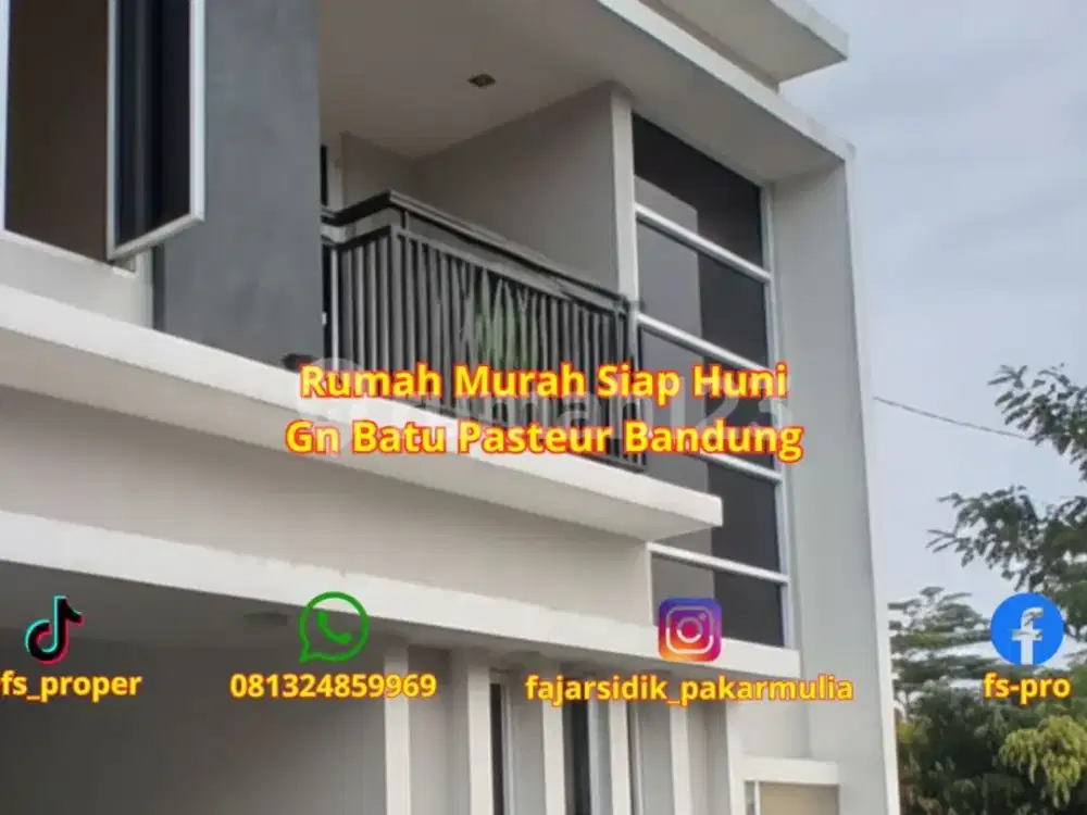 Rumah Siap Huni di Gunung Batu Dekat Tol Pasteur Bandung