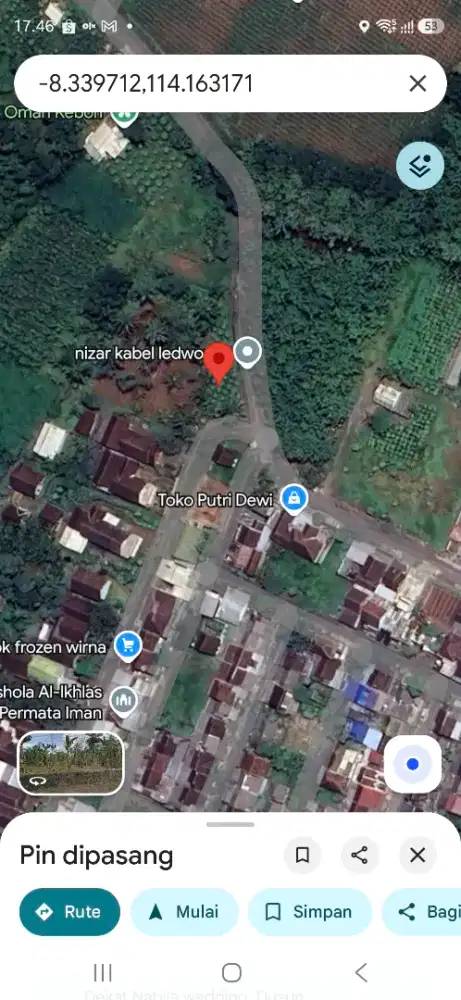 Tanah kavling  strategis deket kota genteng