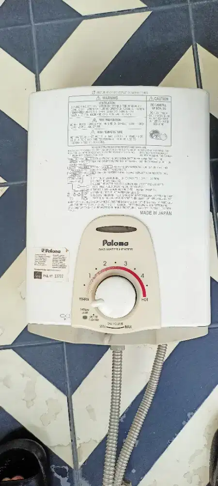 Water heater gas paloma
