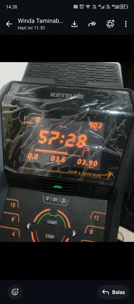 Treadmill track Kettler s6