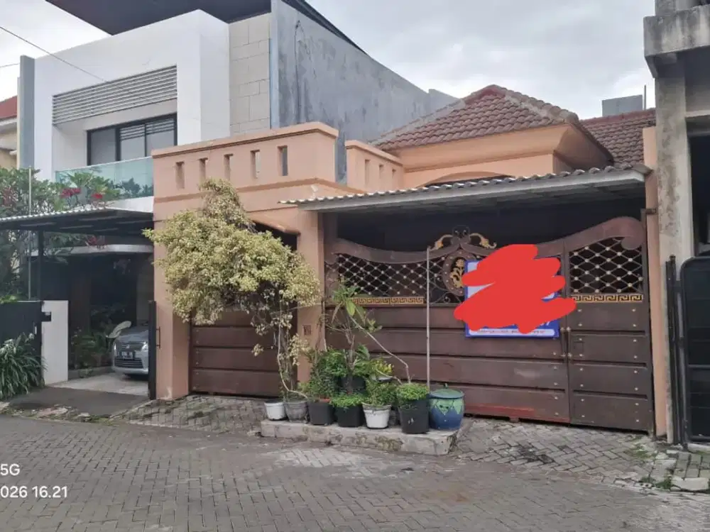 Dijual via lelang rumah perumahan pantai mentari lokasi strategis dan komersial area