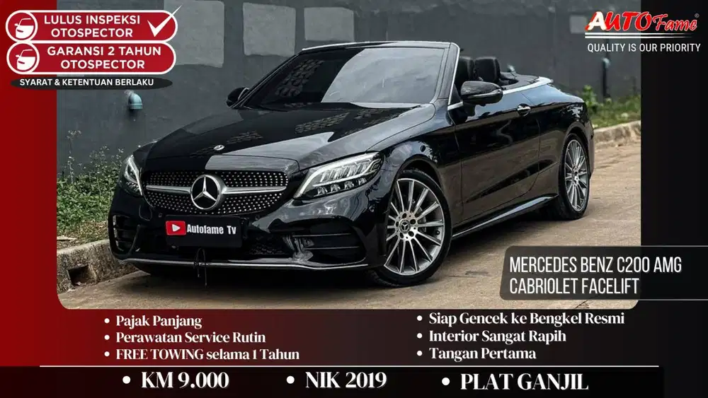 Mercedes Benz C200 AMG Cabriolet Facelift NIK 2019