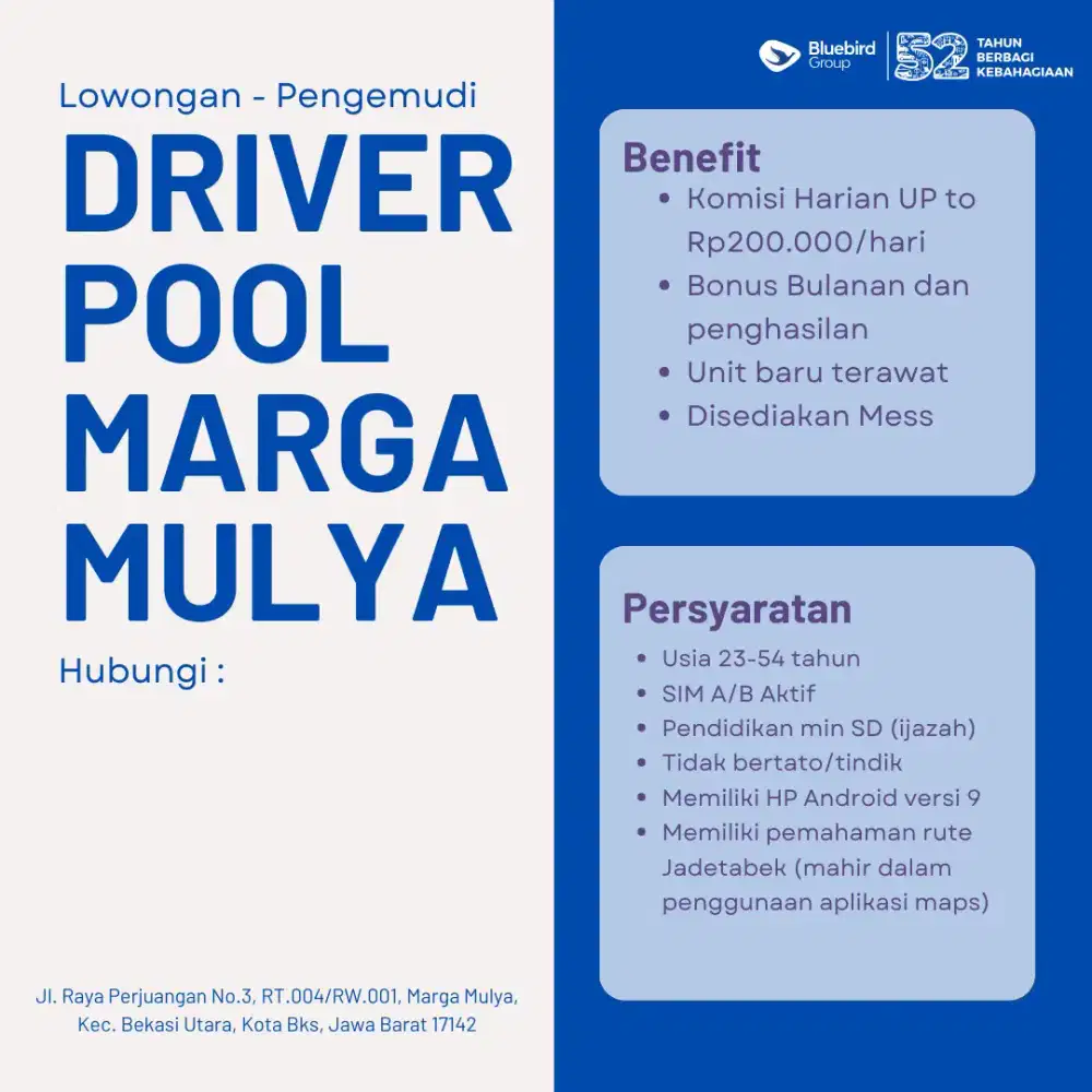 Lowongan kerja supir