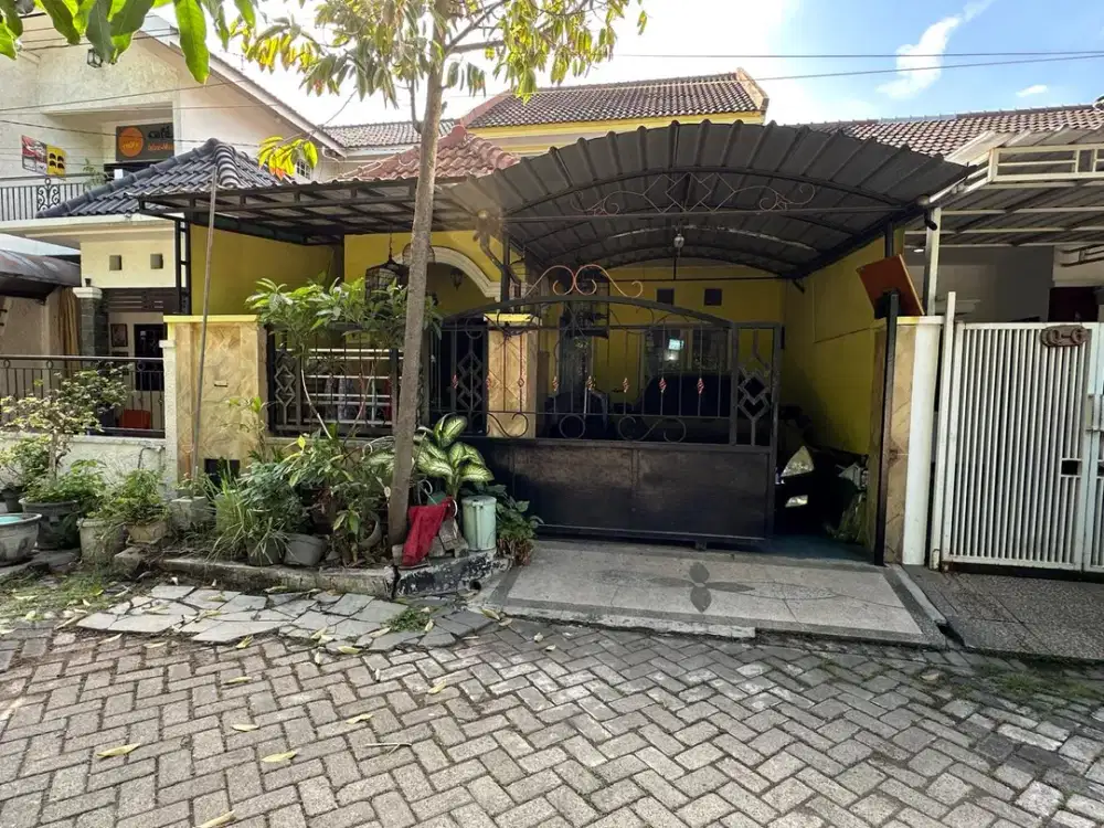 Dijual via lelang rumah jajar tunggal wiyung surabaya lokasi strategis