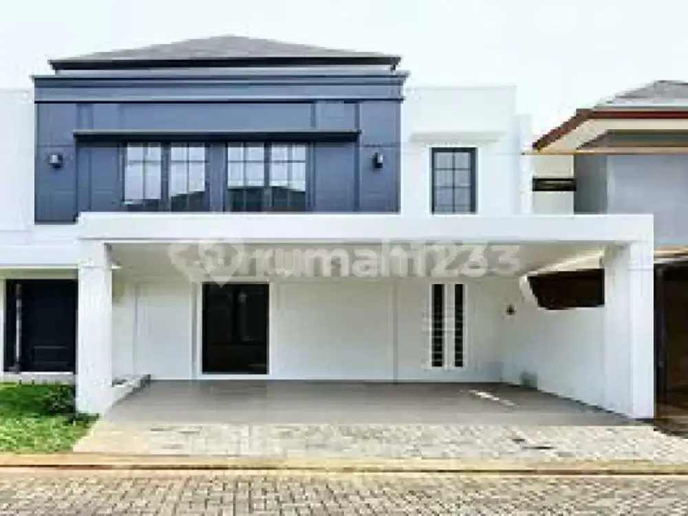 Rumah Hoek di Nusa Loka BSD City 2 Lantai Dekat Club House