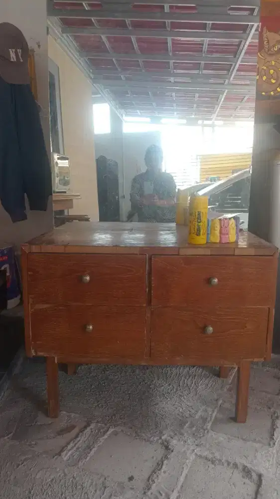 Meja rias kayu jati