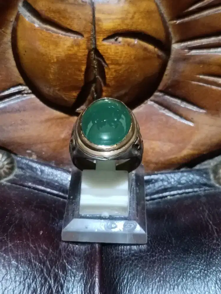 Cincin Hijau Garut Ohen Natural Vintage Classic Jadul Lawas Kuno
