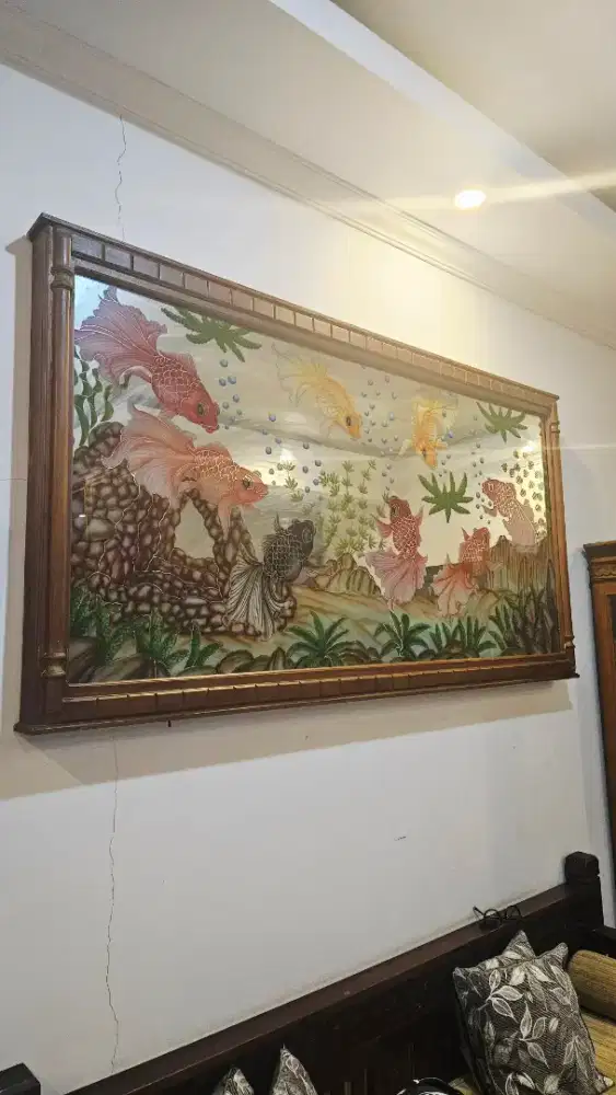 Djual pajangan jati ikan