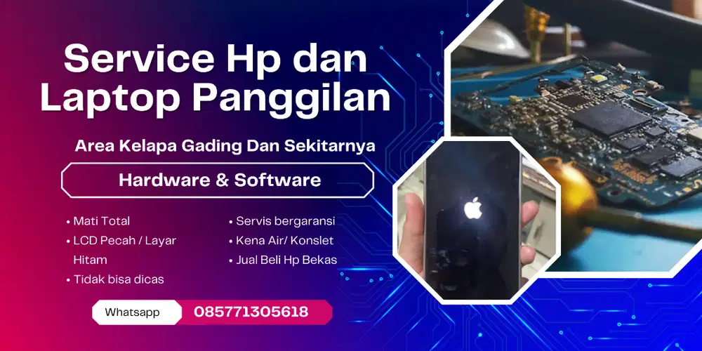 Service Komputer, Laptop & HP panggilan. Kelapa gading dan sekitarnya.