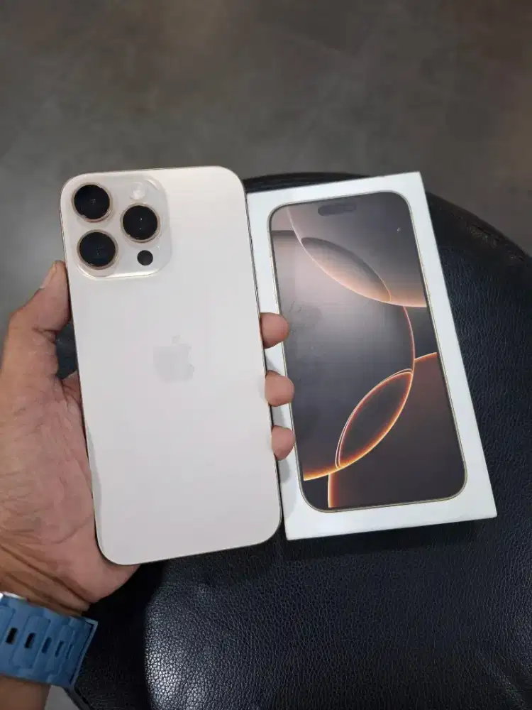 iPhone 16 promax 256gb iBox dessert titanium sebulan pakai