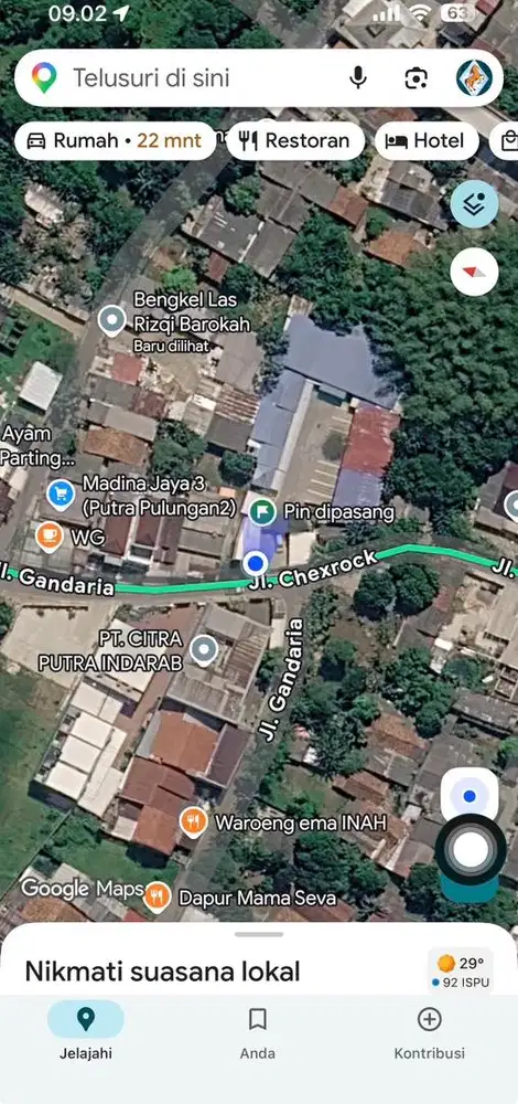 Tanah dan Gudang