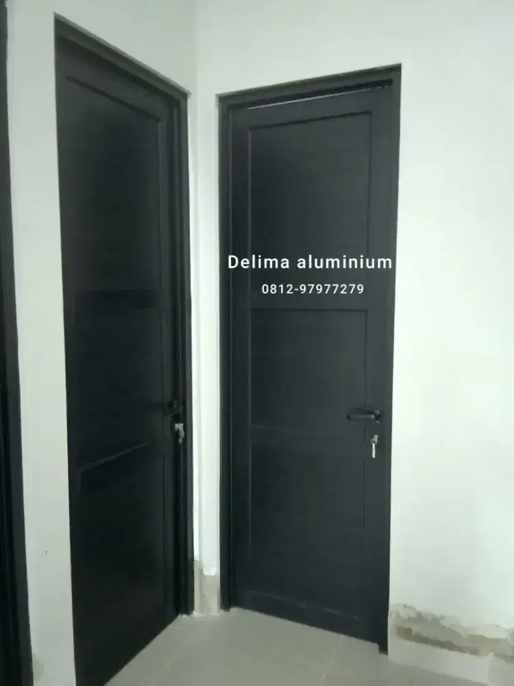 Pintu aluminium dobel spandrell custom