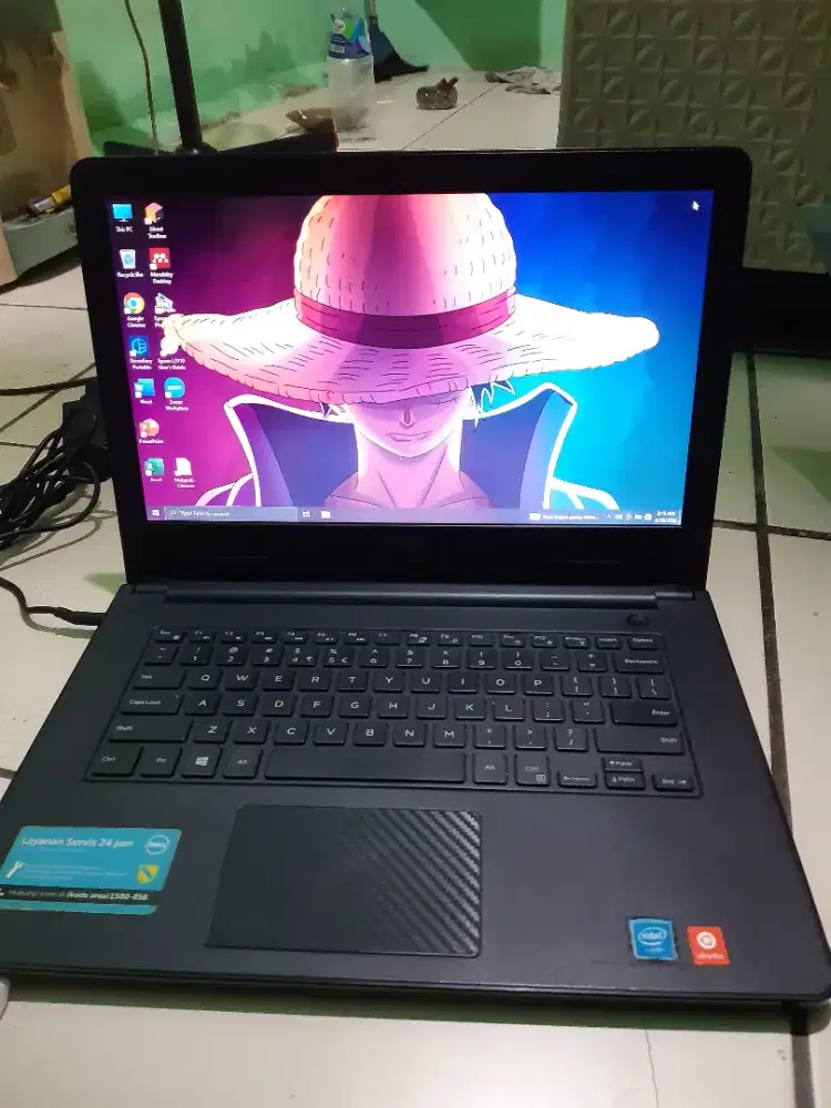 Laptop Dell inspiron 14inc Ram 8gb Hdd 300gb bisa tuker hp