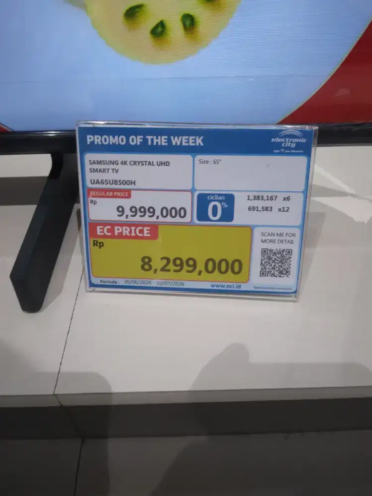 Cicilan Tanpa Kartu Kredit Led Tv Samsung 4K Crystal UHD
