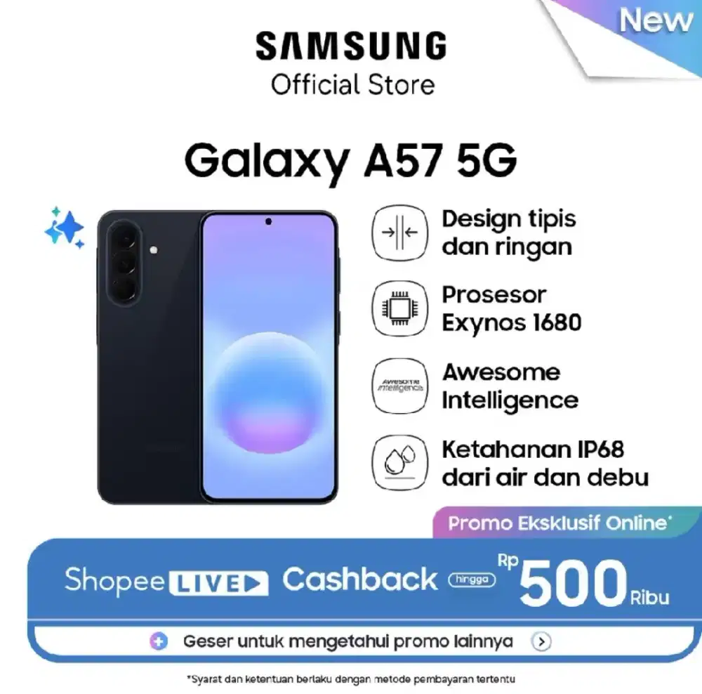 SAMSUNG A57 5G NEW ORIGINAL SEGEL