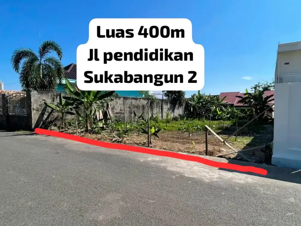 Dijual tanah siap bangun area Sukabangun