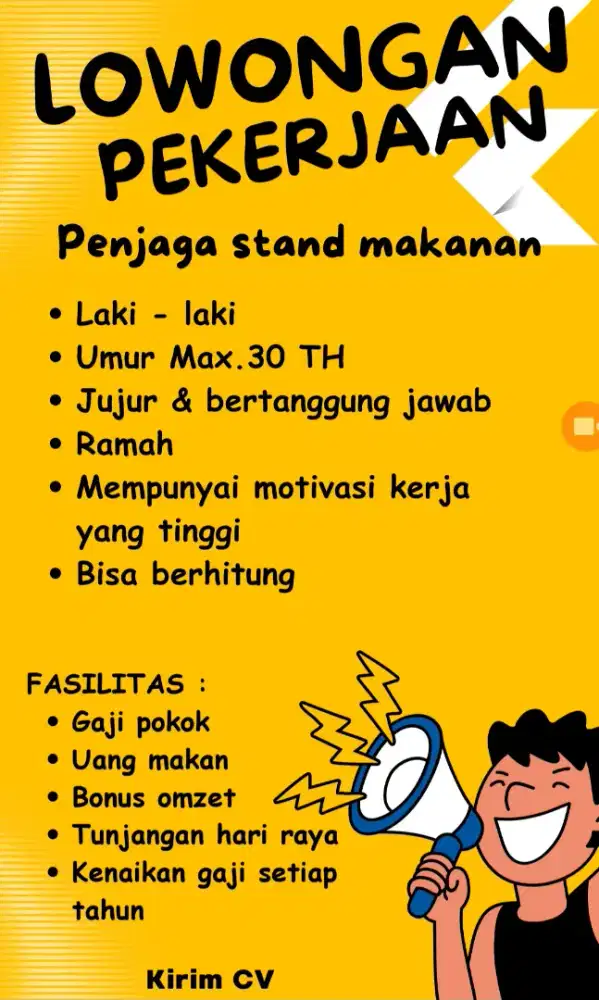 Jaga stan makanan