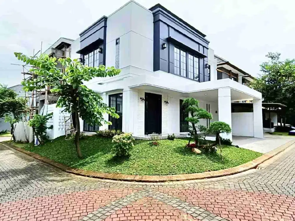 DIJUAL RUMAH BARU CANTIK POSISI HOEK ADA TAMAN DALAM CLUSTER DI BSD CITY