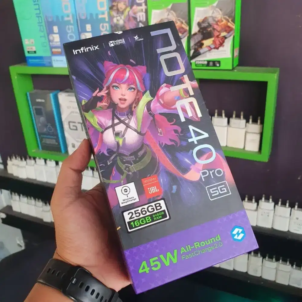 INFINIX NOTE 40 PRO 5G 8/256GB GARANSI RESMI 1 TAHUN