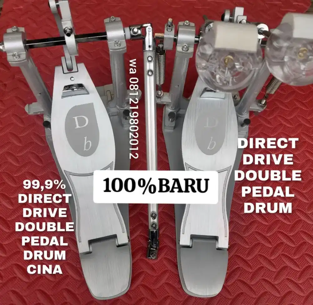 100%br DIRECT DRIVE DOUBLE PEDAL DRUM DB