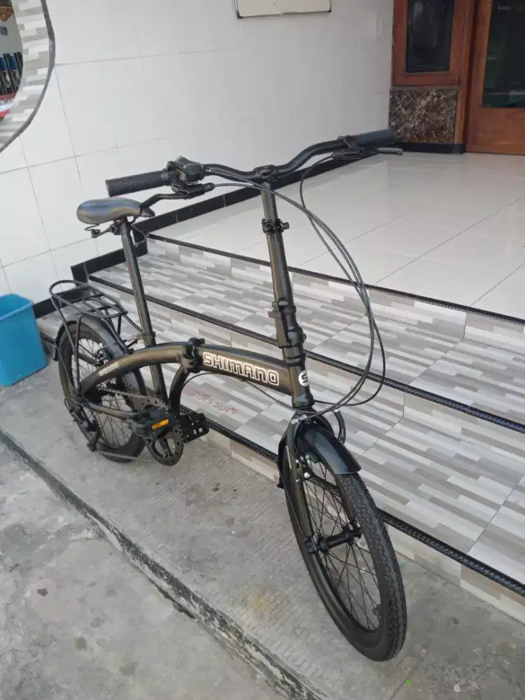 Sepeda Lipat BASIC PACIFIC 7 SPEED CUSTOM BAGUS UK.20 SIAP PAKE,NEGO