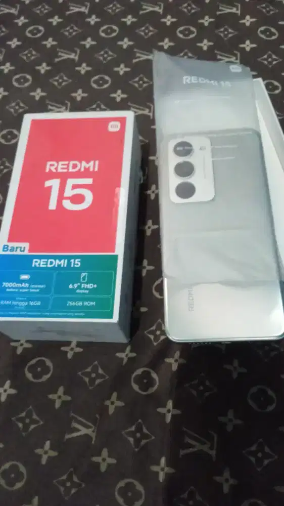 Redmi 15 fullset ram 8/256 hp no kendala