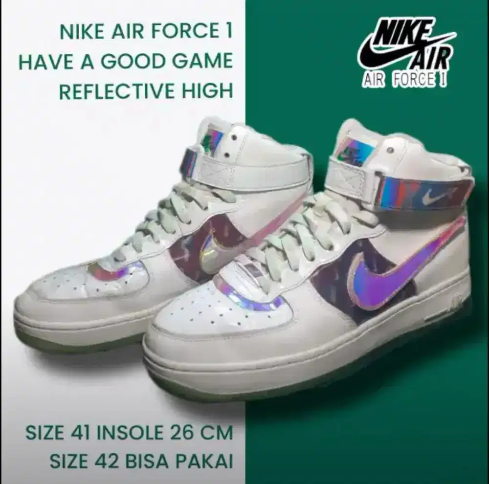 Sepatu Nike Air Force 1 Have a Good Game Reflective High