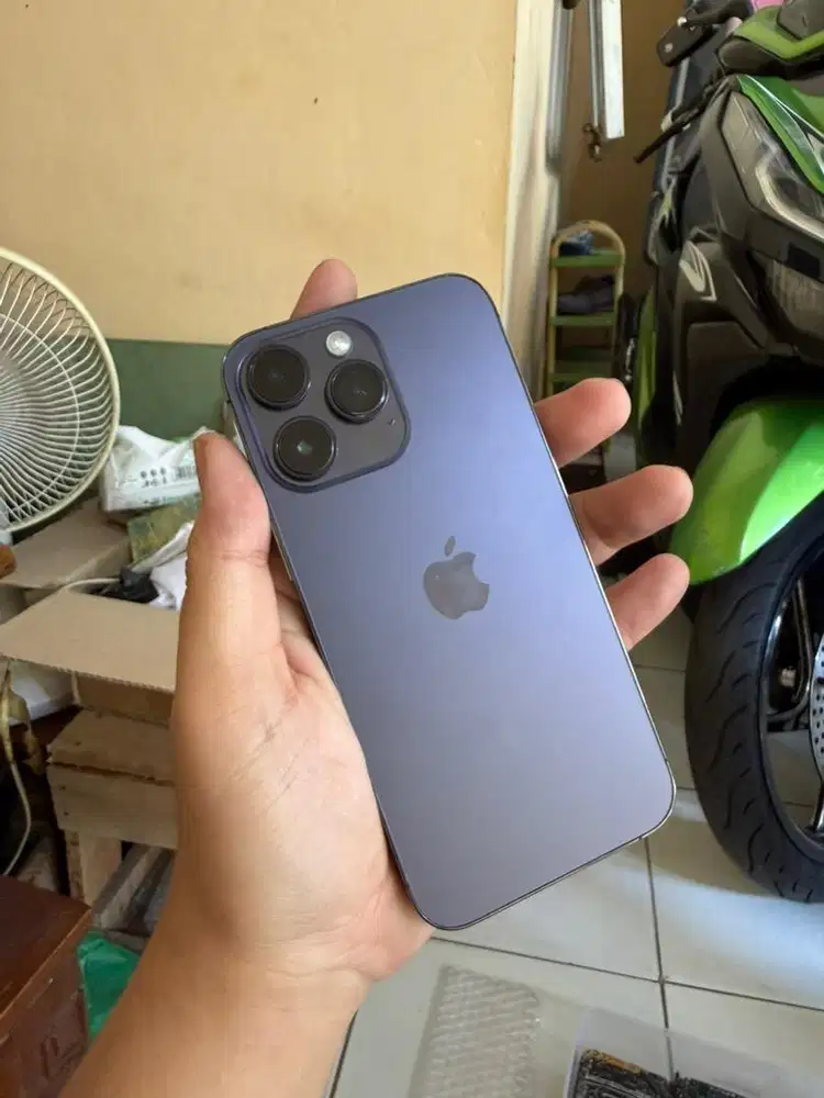 Iphone 14 promax 128 purpel Minus tipis Fullset