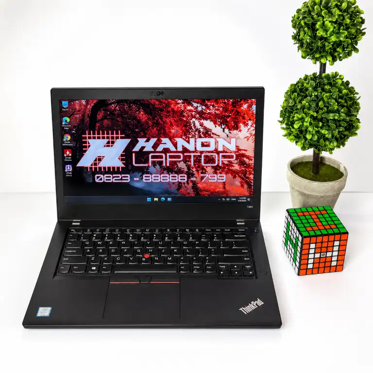 Laptop Kantoran Lenovo Thinkpad T480 i7-8650u Ram 8GB SSD 256GB W11
