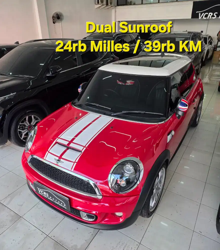 Mini cooper S turbo 2013 24rb milles sunroof coper 1.5 cuper surabaya