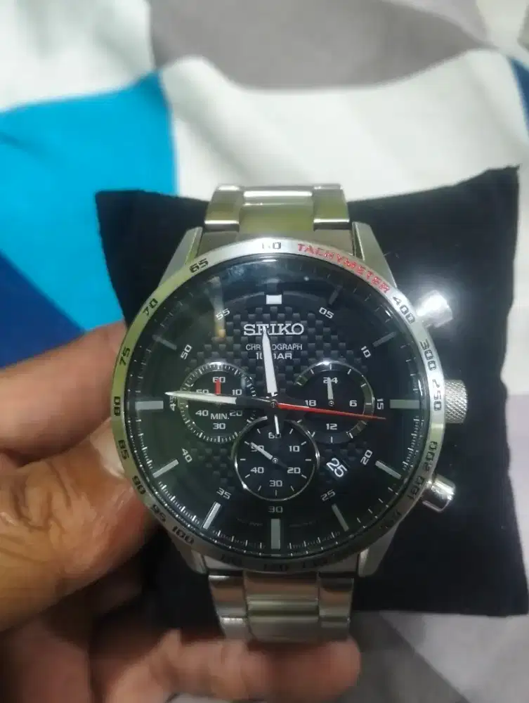 Jam tangan Chronograph Seiko original pria