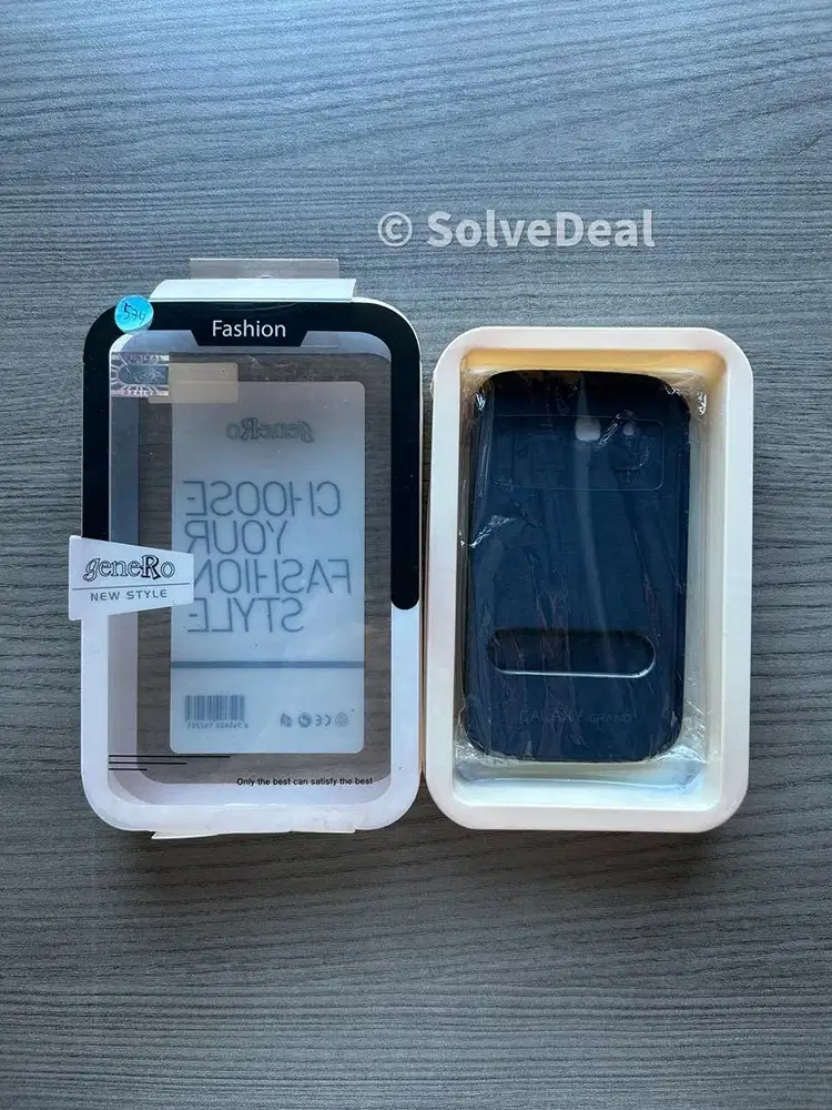 Case Samsung Galaxy Grand Navy Blue Soft Case Cover HP
