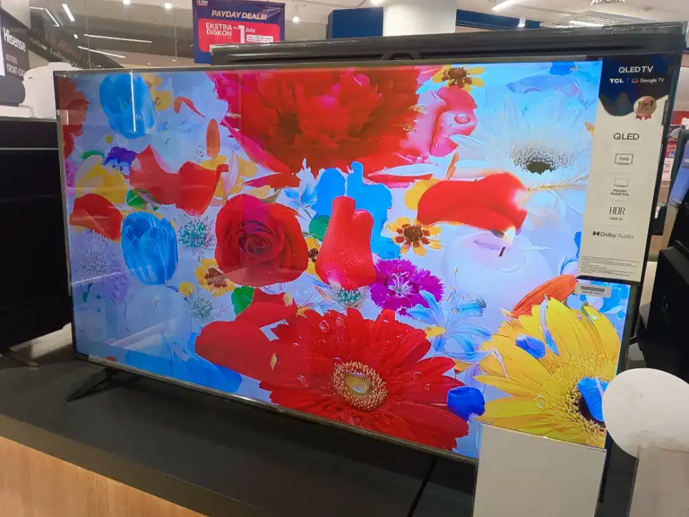 TV TCL QLED 50 INCH PROMO KREDIT TANPA DP BUNGA 0% CICILAN RINGAN