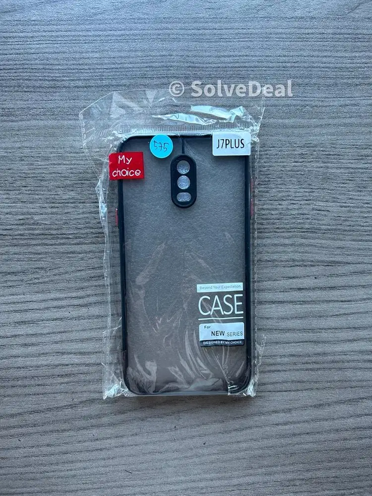 Case Samsung Galaxy J7 Plus Hitam Soft Case Cover HP