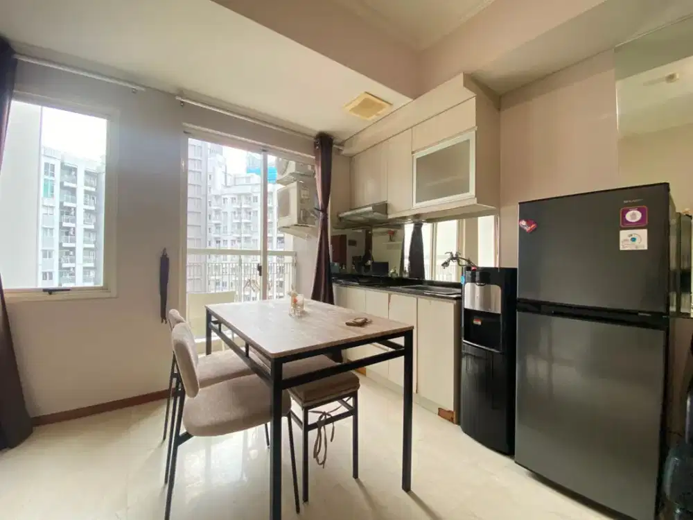 2BR plus 2 kamar mandi furnish interior SIAP HUNI Apt.Royal Mediterania garden