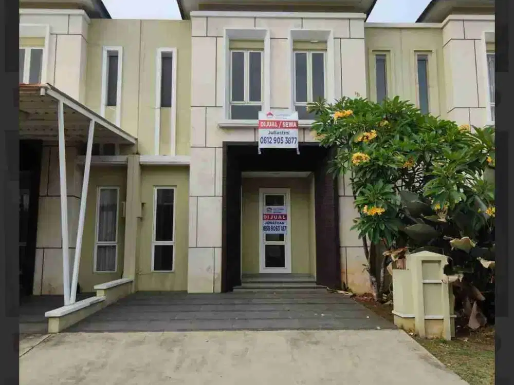 dijual rumah nyaman di Alam Sutera