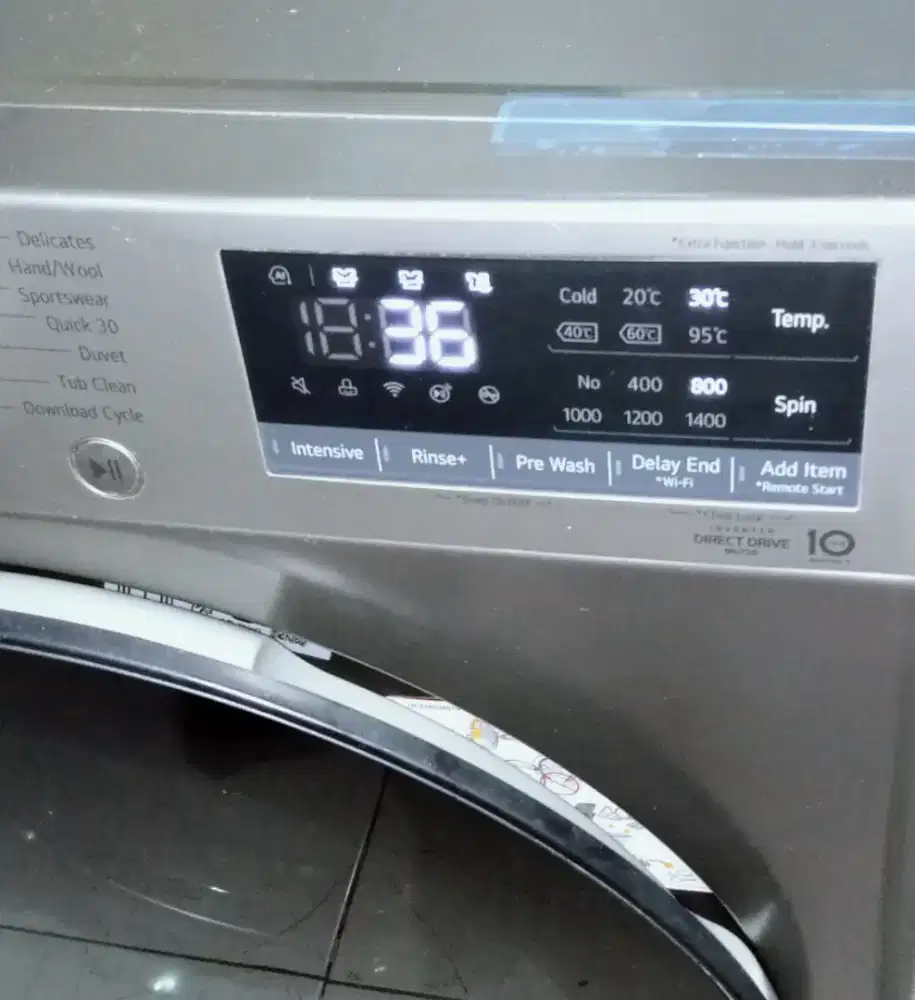 Mesin cuci frontloading LG thinqy kap 11kg,model terbaru suport wifi