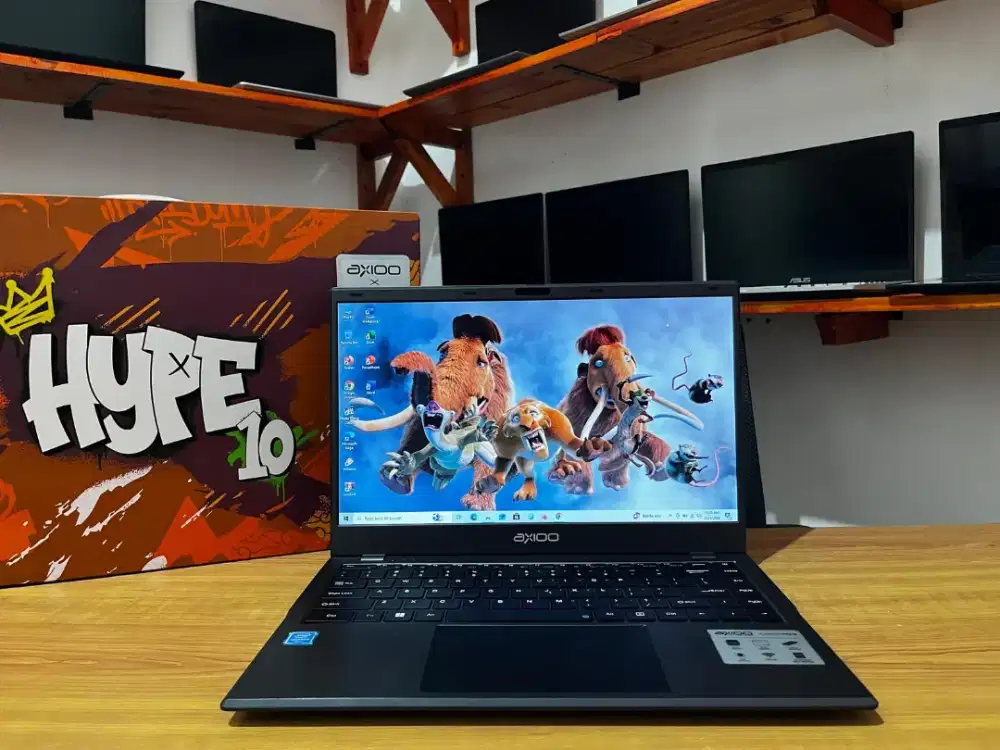 Laptop Axioo ringkas 14 inch. Udah SSD 256GB + RAM 8GB