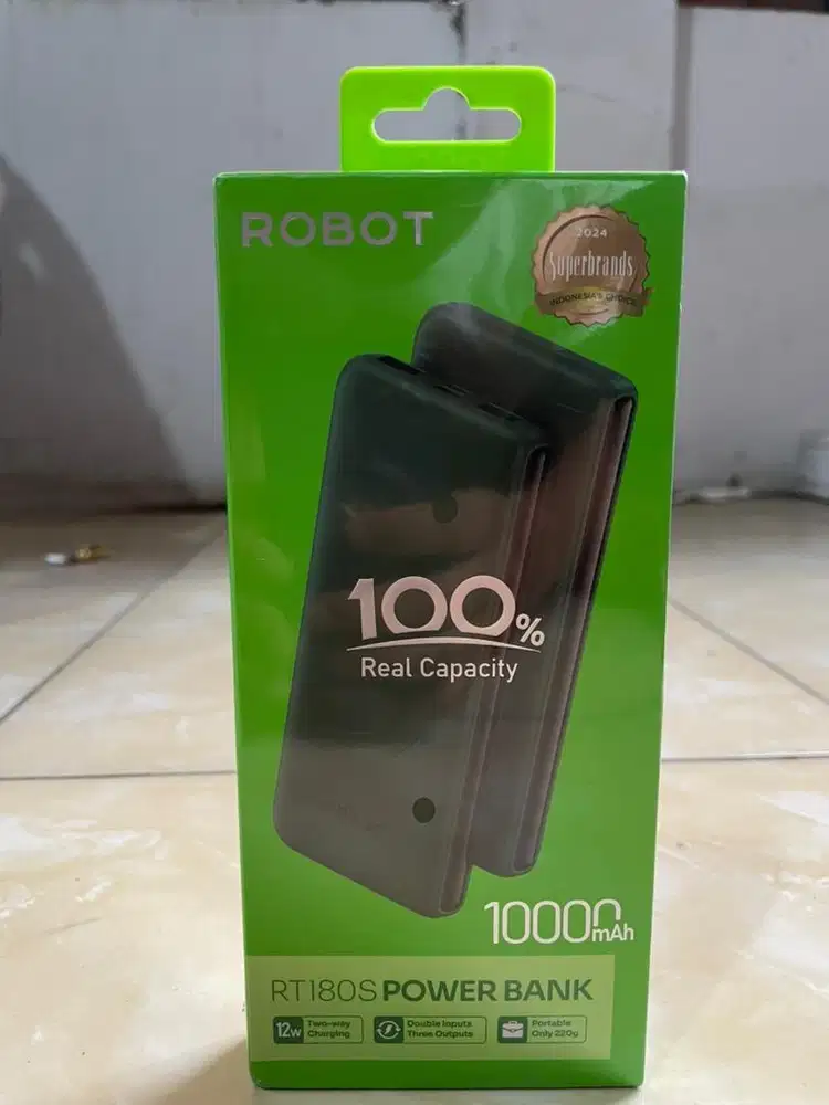 Jual cepat masih baru power bank robot 10rbu mah