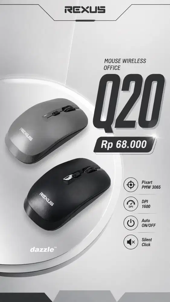 Mouse Wireless Office Q20
